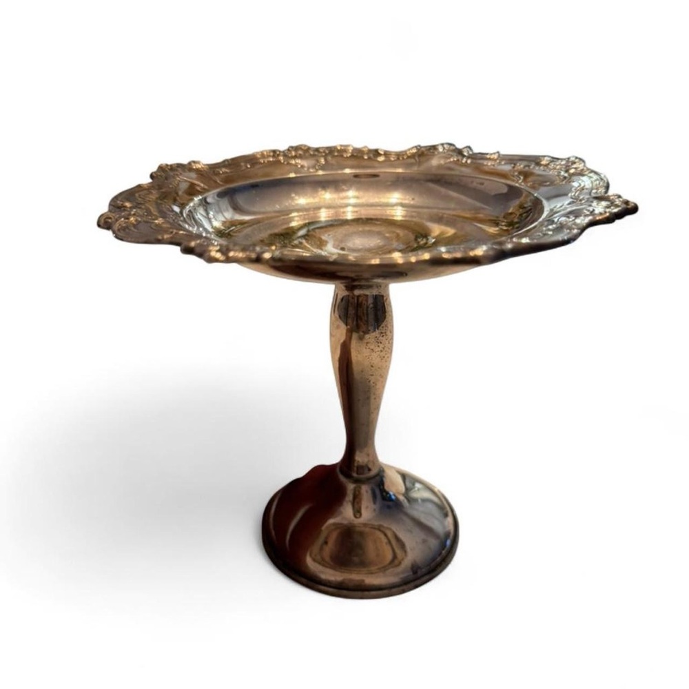 Vintage Gorham Chantilly Silverplate Compote Bowl - Elegant Barware